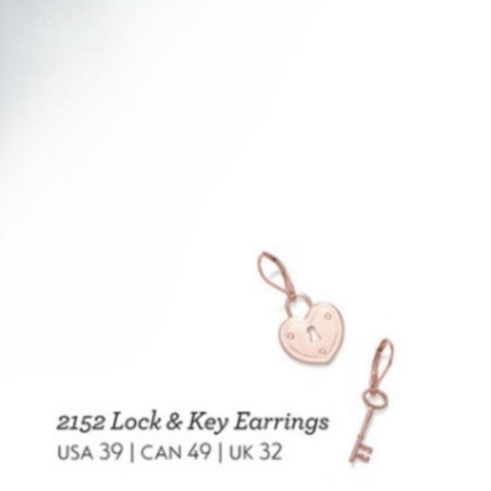 Cabi Lock and Key Earrings.